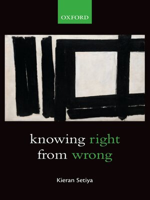 cover image of Knowing Right From Wrong